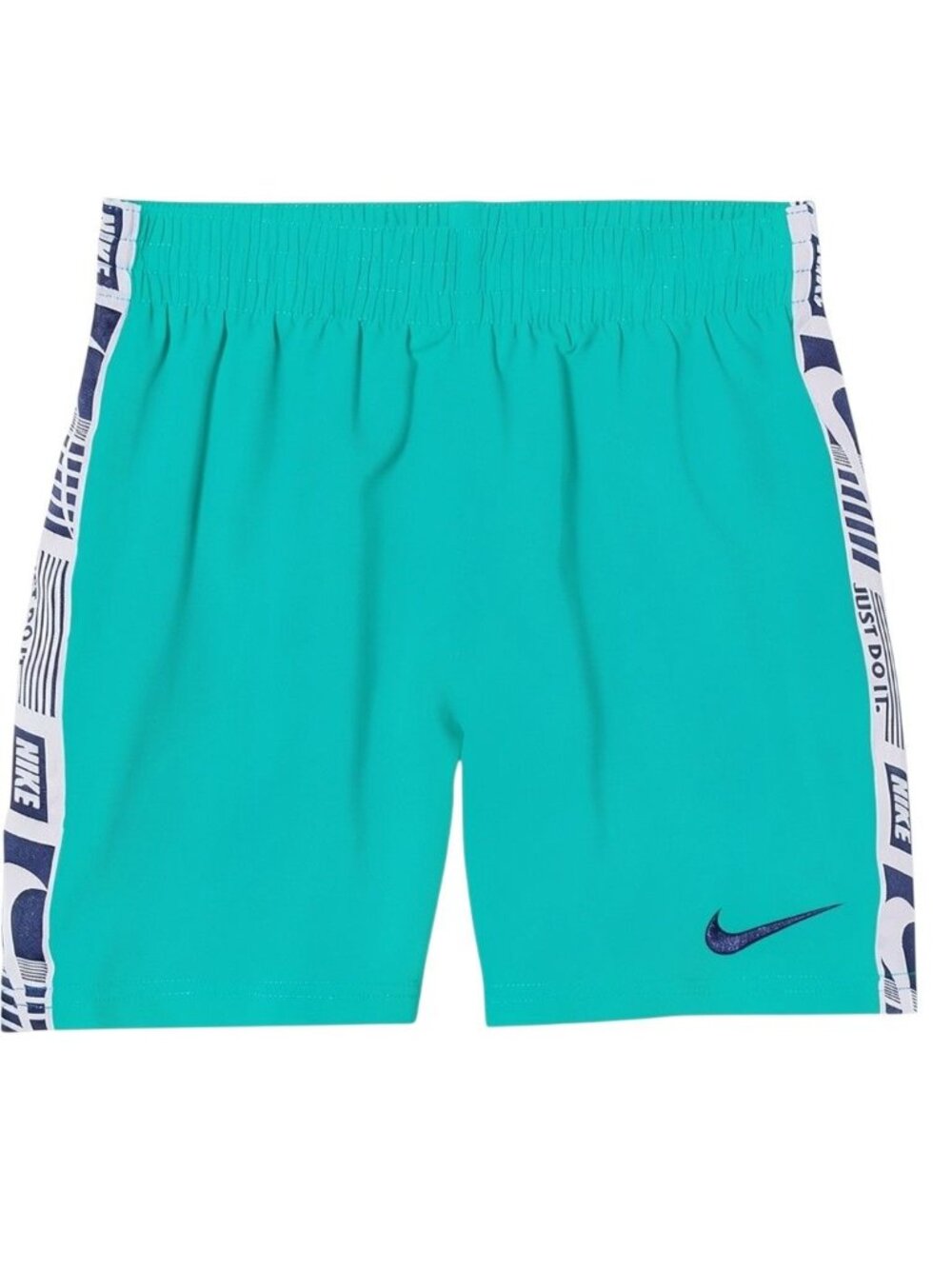 Nike‎ Swim Teal Funfetti Racer Trunks Bathing Suit NESSA801 Boys M New with Tags